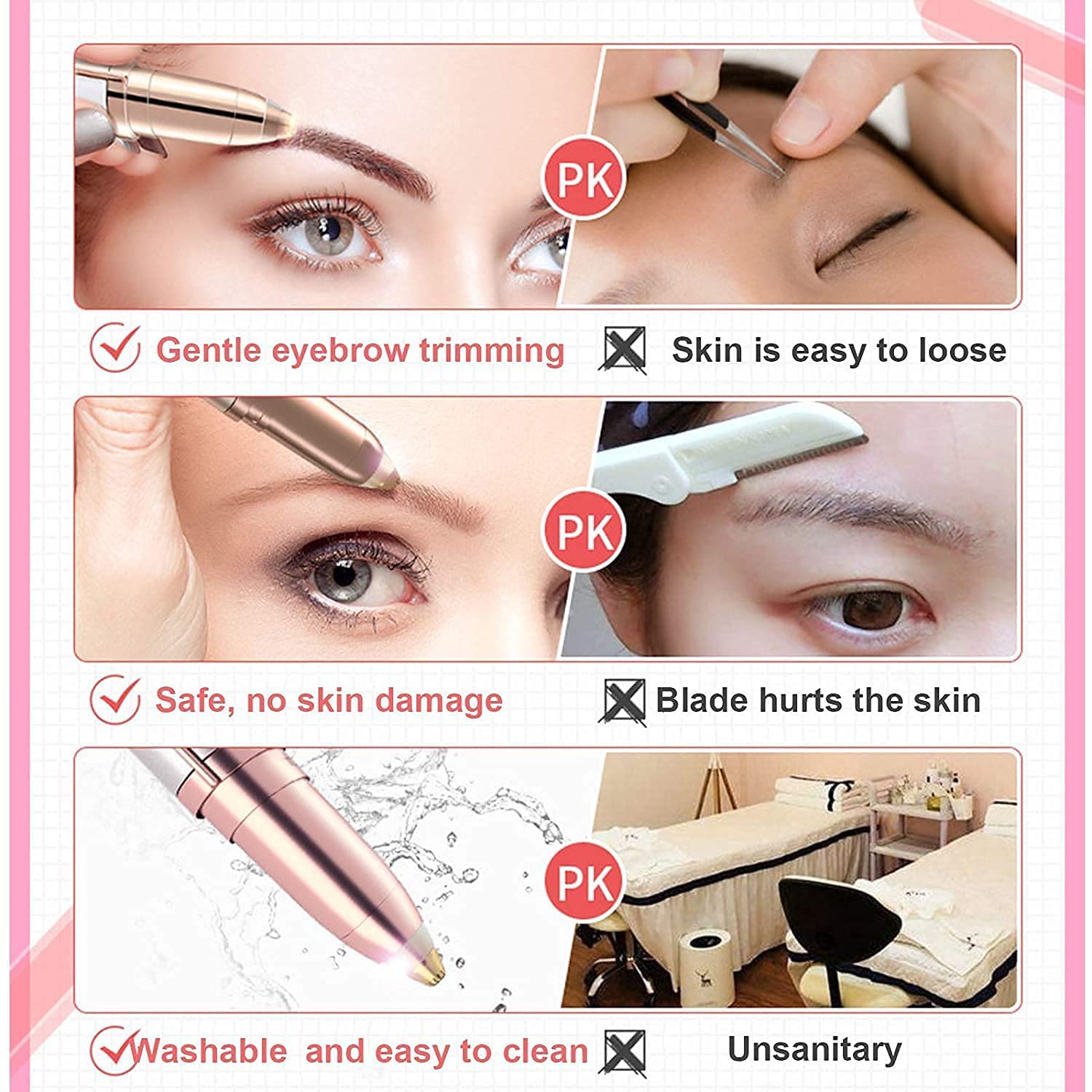 Brow Hair removal